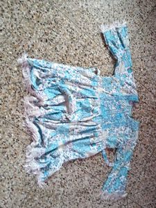 Embroidery Chikan Top