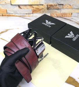 LV &amp; ARMANI PREMIUM QUALITY MENS BELT WD BOX