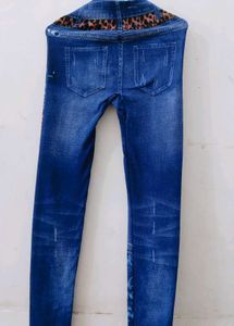 Denim Print Leggings
