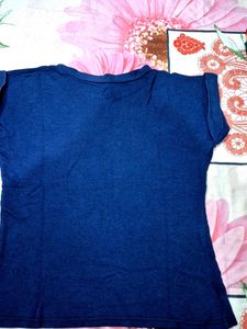 Navy Blue Mickey Mouse Tee