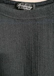 Black Basic transparent women Tee