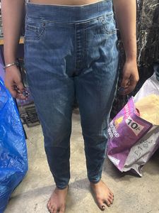 Pull-on Denim Pants
