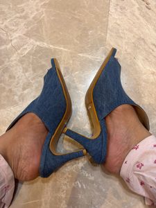 Brand New Denim Heels