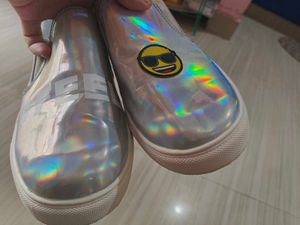 united Colors of Benetton metallic slip on Sneaker