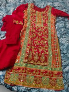 Beautiful Muslin Handwork Dress