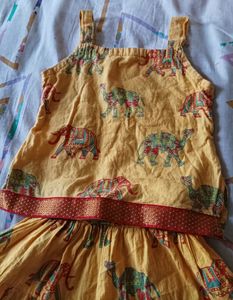 Traditional Skirt nd Top set for 6 to 12 month baby