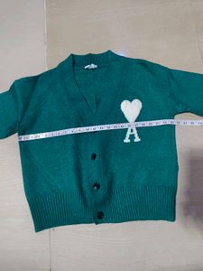 Ami Paris Green Cardigan