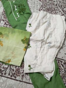 Elegant Green Embroidered Salwar Kameez