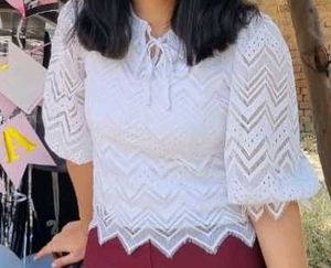 White Net Top!!
