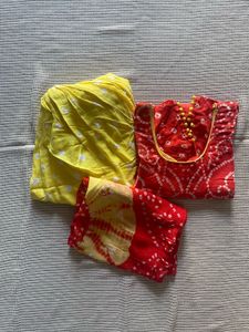 Cotton Bandhani Patiala Salwaar Suit