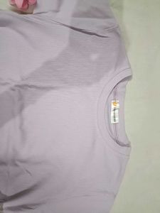 Lavender Ribbed T-Shirt