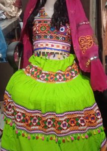 Green Garba Choli