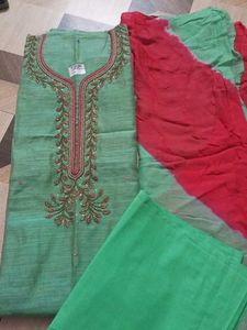 Unstitched Party Wear Suit