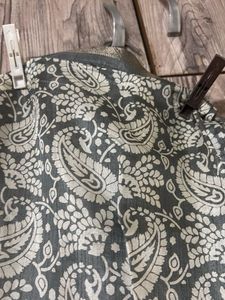 Elegant Grey Printed ready to wear Saree
