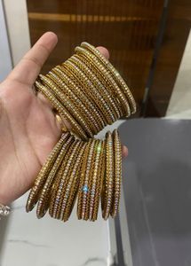 Set of golden bangles