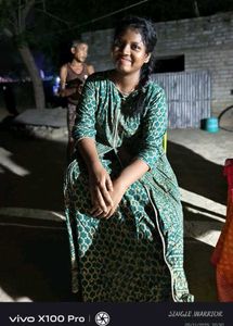 Green Printed Kurta