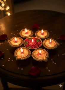Decorative Center Piece Candle With Fragnance