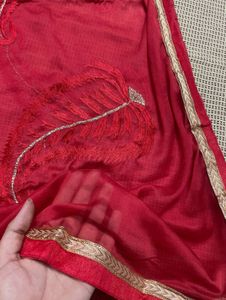 Red Green Paisley Embroidered Salwaar Kameez Set