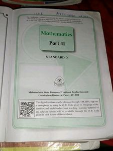 10th Mathematics Part 2 SSC Board