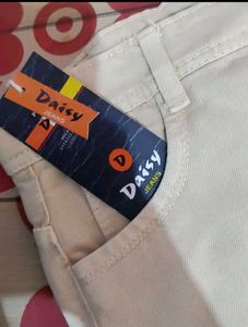 Beige Denim Cargo