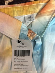 Tie Dye Satin Shirt