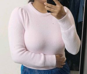 Pink Crop Sweater