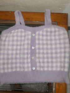 Cute lavender girl Crop Top