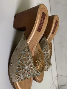 Stylish Gold Heels