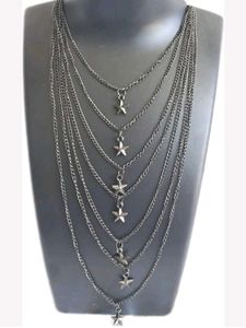 Seven Layered Chain With Star Pendant