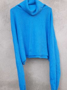 Turtleneck Cropped Long Sleeve Pullover Jumper