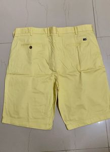 Arrow Sports Solid Men Yello Chino Shorts
