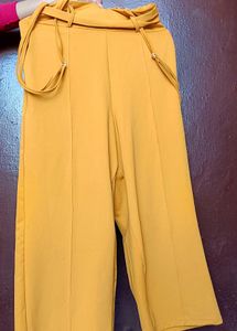 Yellow And Black Dangri Jumpsuit