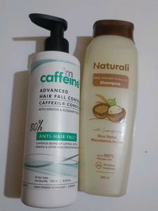 Naturali Rice Water Shampoo& MCaffeine Conditioner