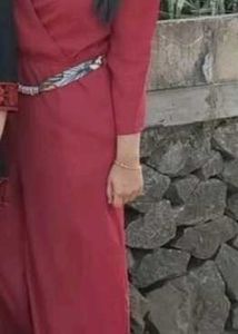 Burgundy Midi Dress