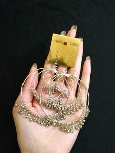Silver Big Earring.