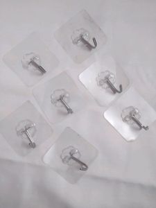 8 Sticky Wall Hooks