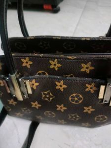 Vintage Brown Pattern Handbag