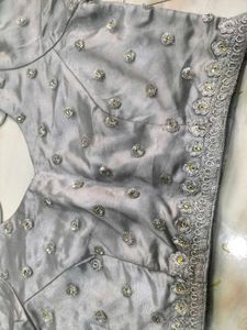 Silver Bridal Lehenga