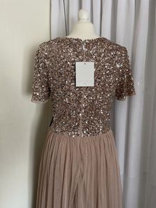 Blush Sequin Maxi Dress
