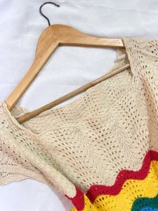 Pinterest Crochet Multicolored Layer Top A