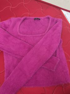 Fuzzy Pink Sweater