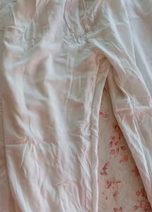 Super comfy white kurti set! 🤍