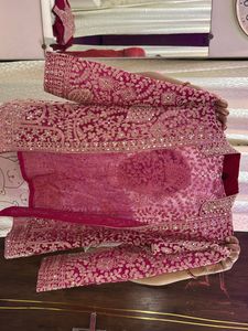 Magenta Bling Luxe Sharara Set for Weddings