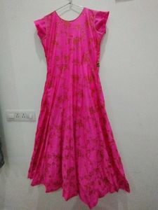 (3 Piece) 🎀Pink Floral Wedding Long Gown Set. 🌸