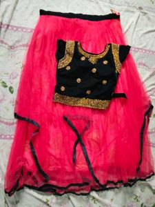 Girls&#39; Pink &amp; Navy Embellished Dress