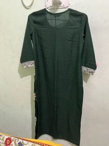 Elegant Green Kurta Set With Duppta