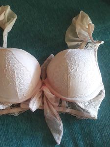 Padded Lace Detail Bra, Colour Cud B Washed Away