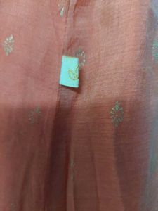 Rust Embroidered Kurti Dress