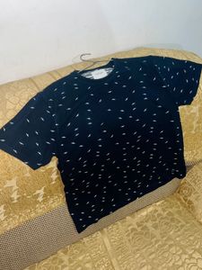Branded Women’s Navy Blue T-shirt