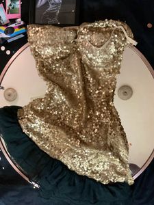 Gold Ruched Dress👸
